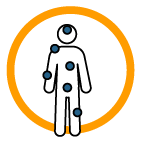 chronische aandoening-oranje-8 Artroze icoon