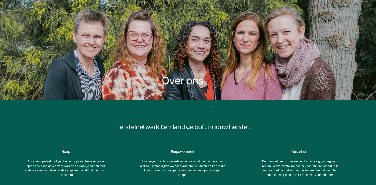 Nieuwe website Herstelnetwerk Eemland